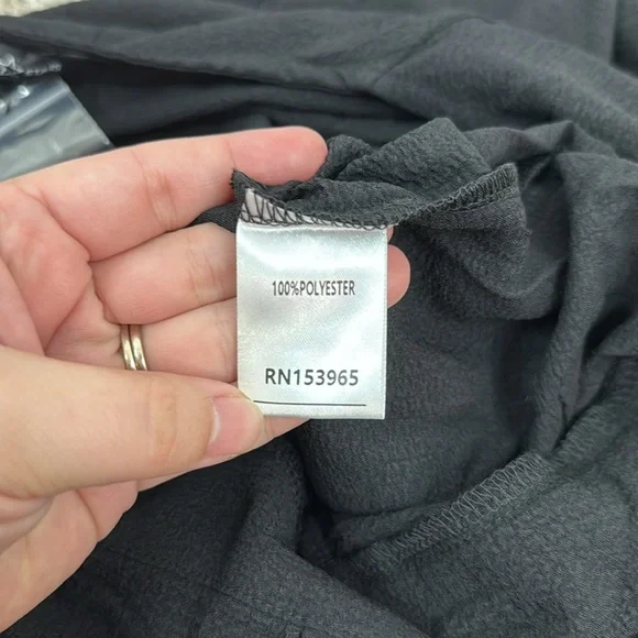 Area Stars Long Sleeve Button Front Belted Jumpsuit Bella Black Size X-Small NWT - Picture 9 of 10